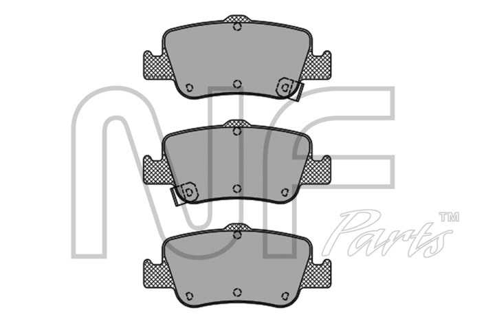 NF PARTS Комплект тормозных колодок, дисковый тормоз NF0013571